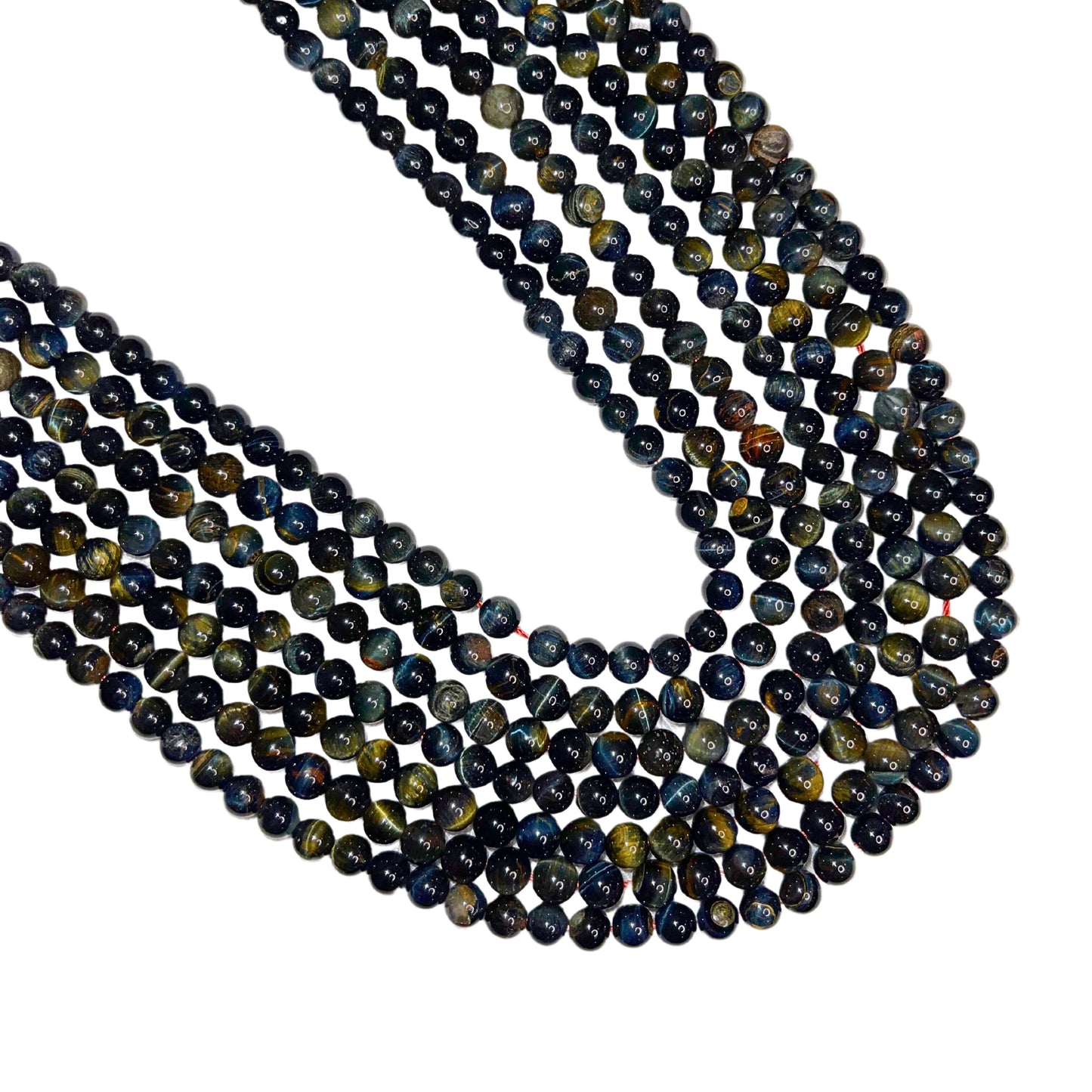 Blue Tiger Eye Bead Strand 6mm ILV-18