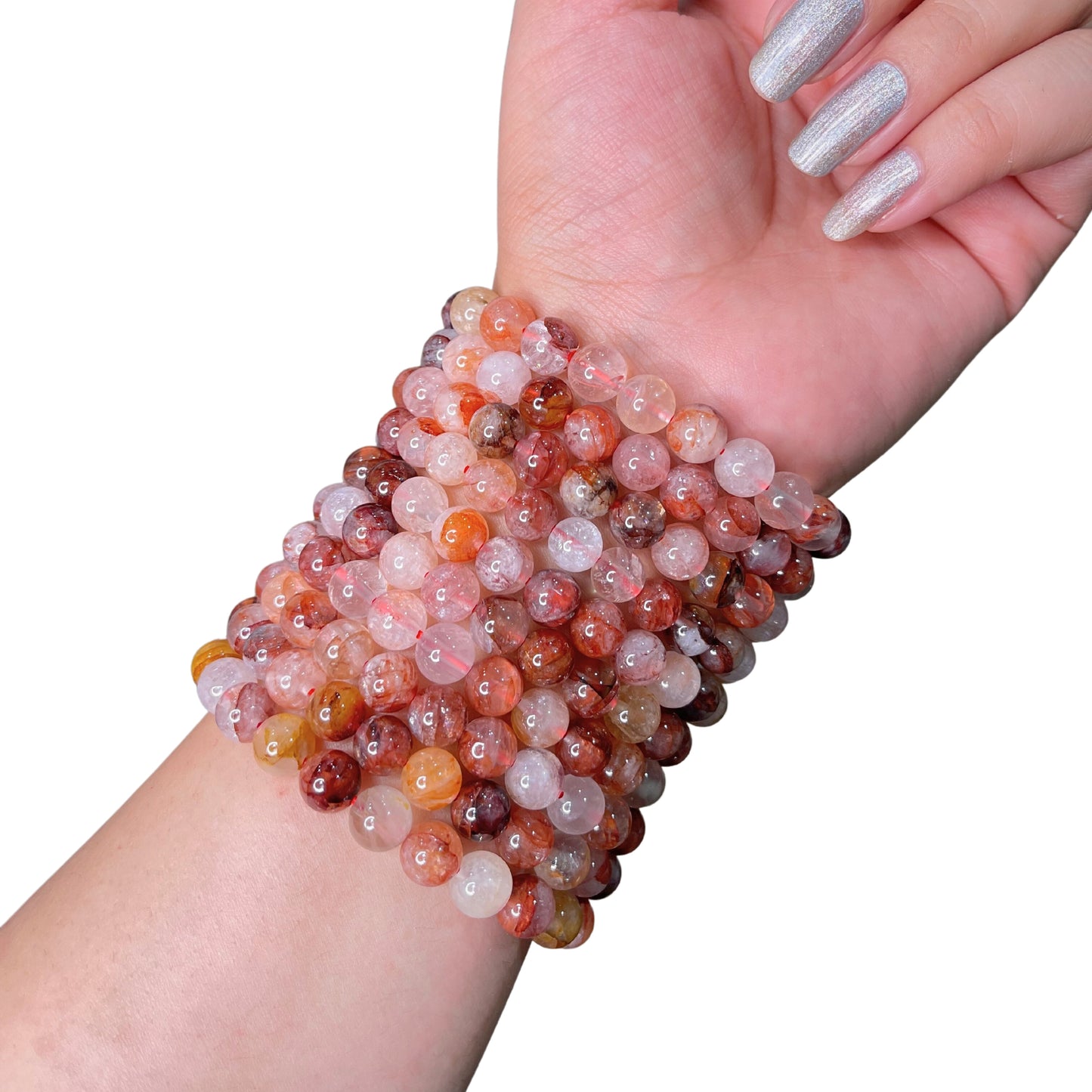 Fire Quartz Bead Bracelet IMZ-16