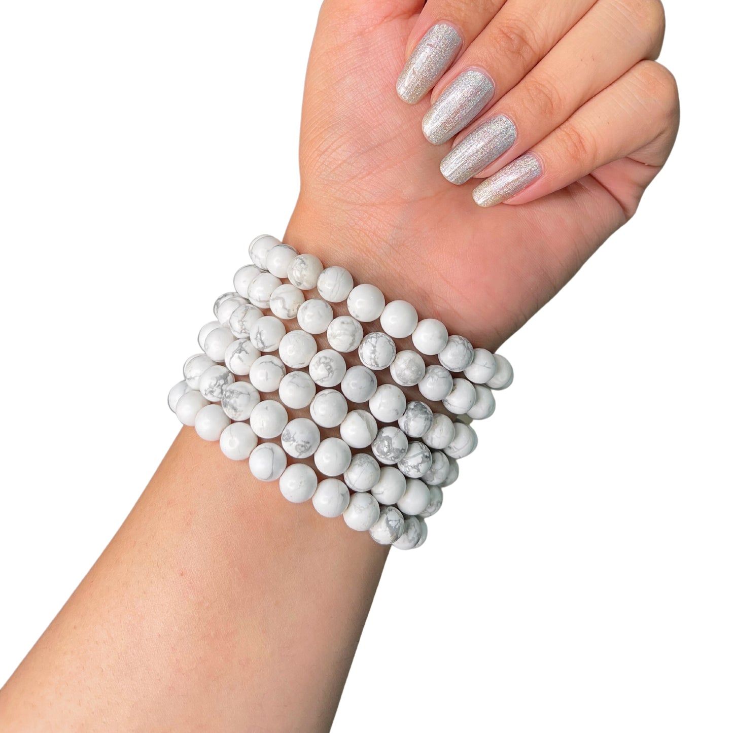 Howlite Bead Bracelet