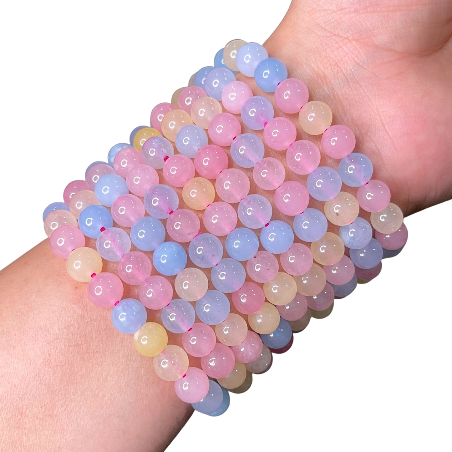 Morganite Bead Bracelet