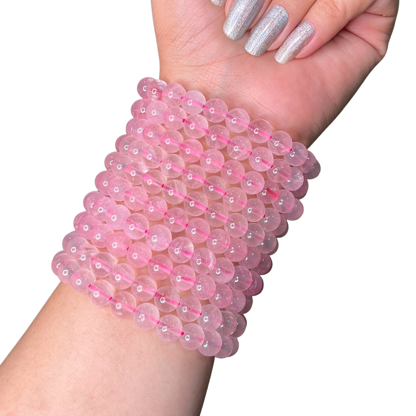 Rose Quartz Bead Bracelet