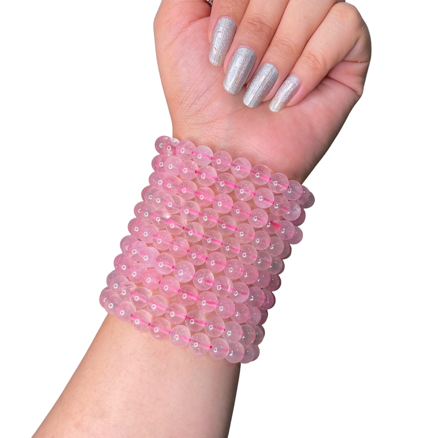 Rose Quartz Bead Bracelet