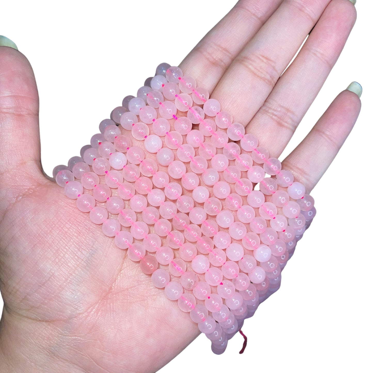 Rose Quartz Bead Strand