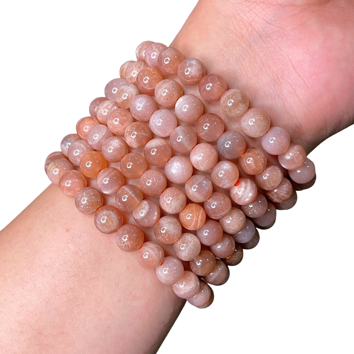 Sunstone Bead Bracelet