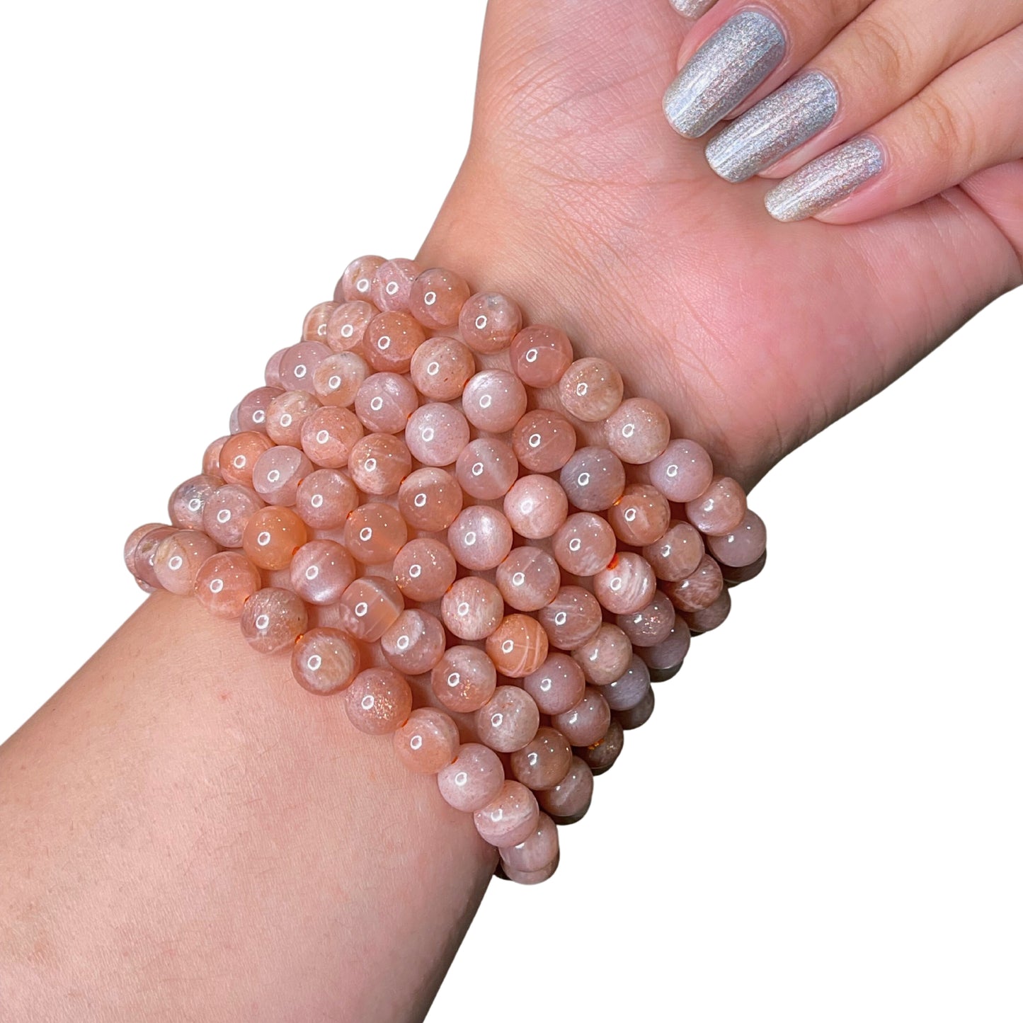 Sunstone Bead Bracelet