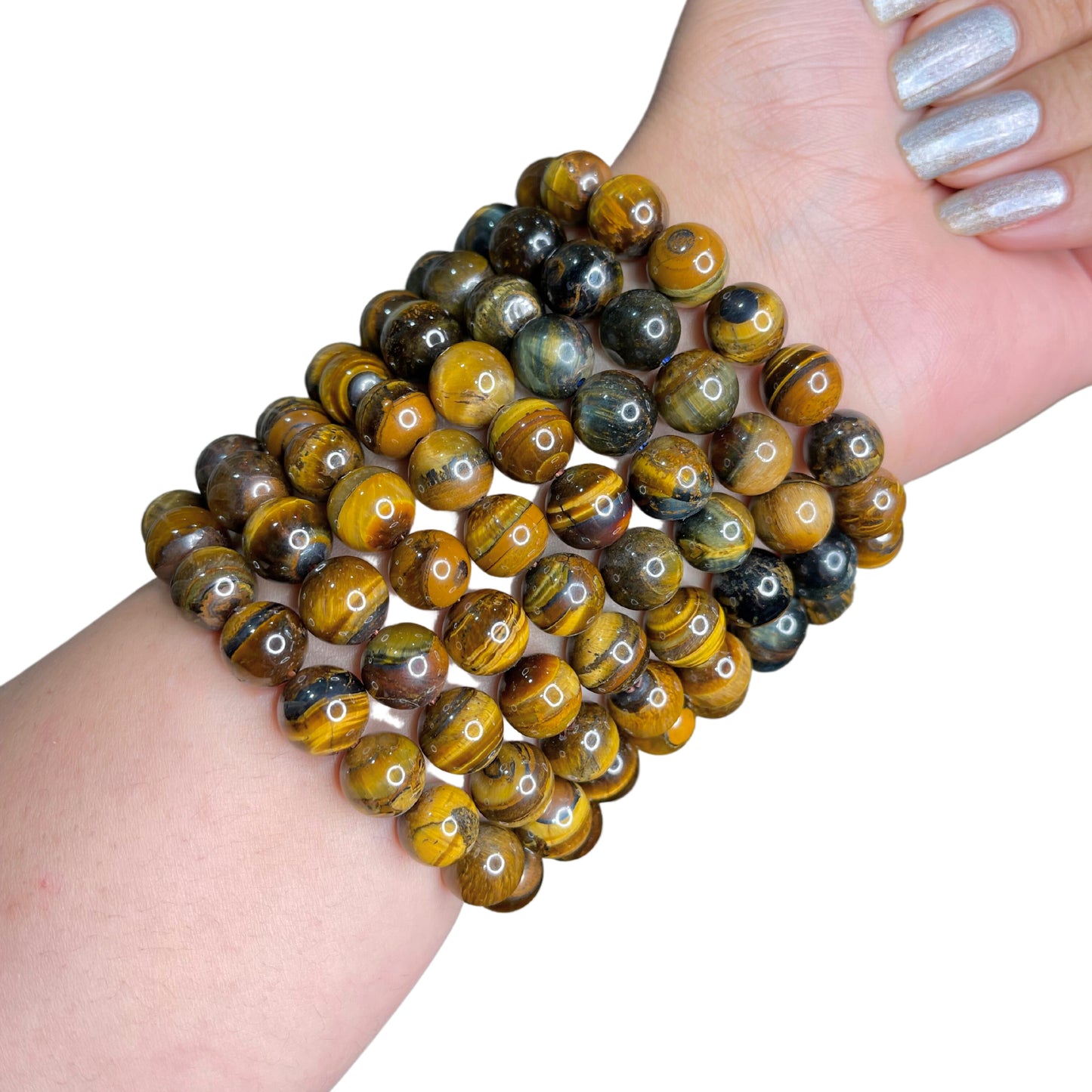 Gold Tiger Eye Bead Bracelet