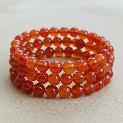 Carnelian Bead Bracelet