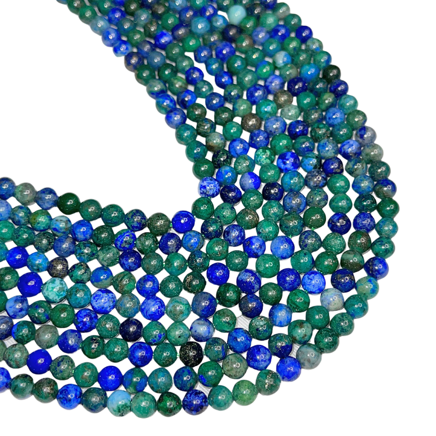 Azurite Bead Strand 6mm