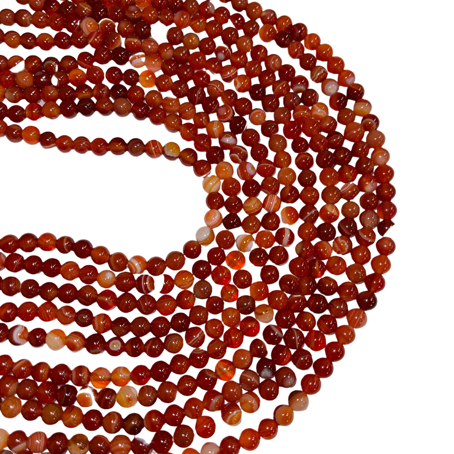 Carnelian Bead Strand 6mm