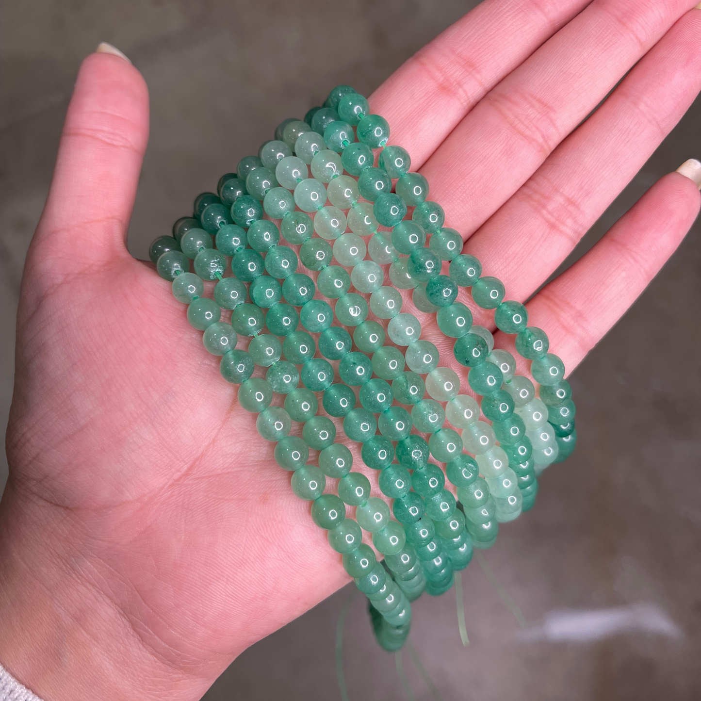 Green Aventurine Bead Strand