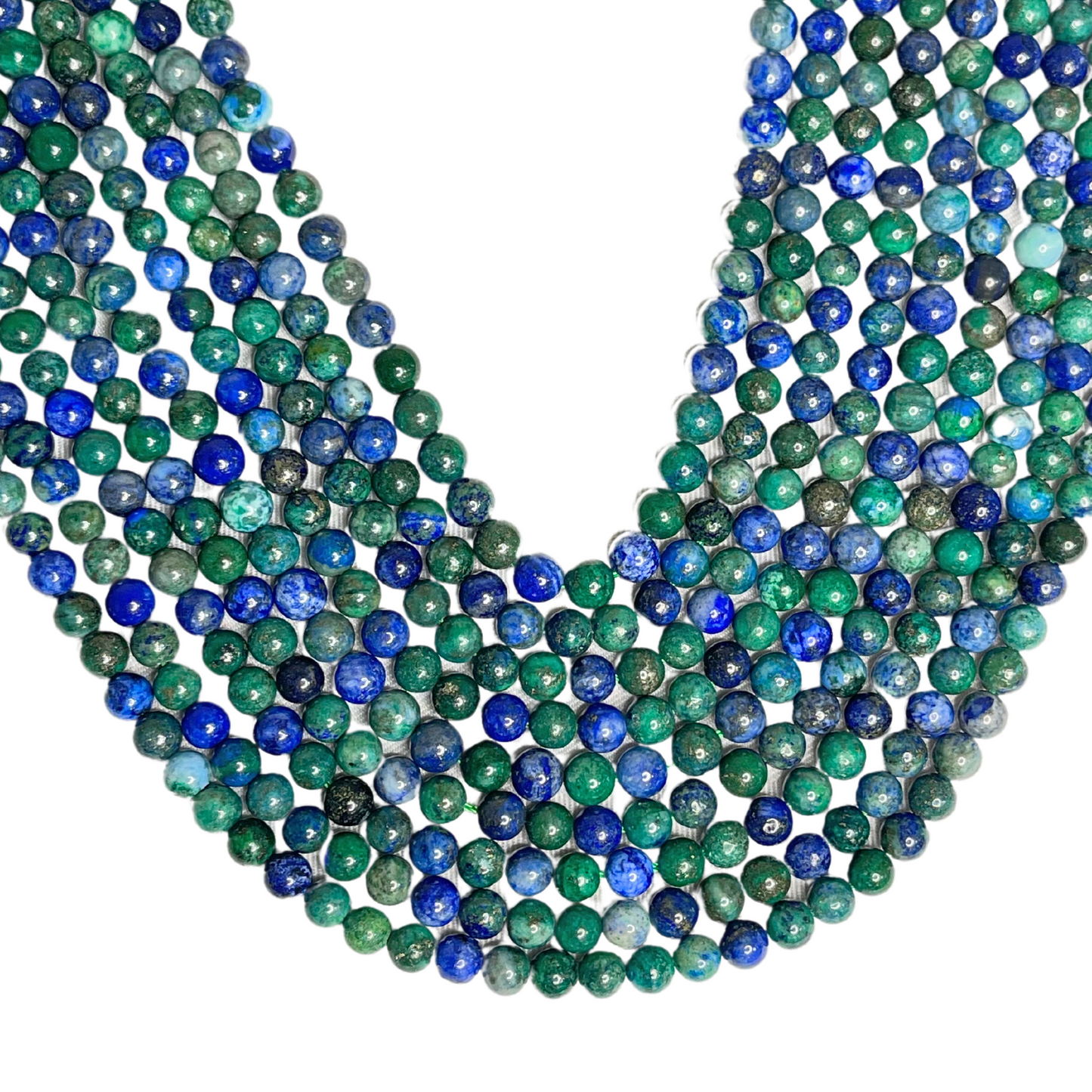 Azurite Bead Strand 6mm