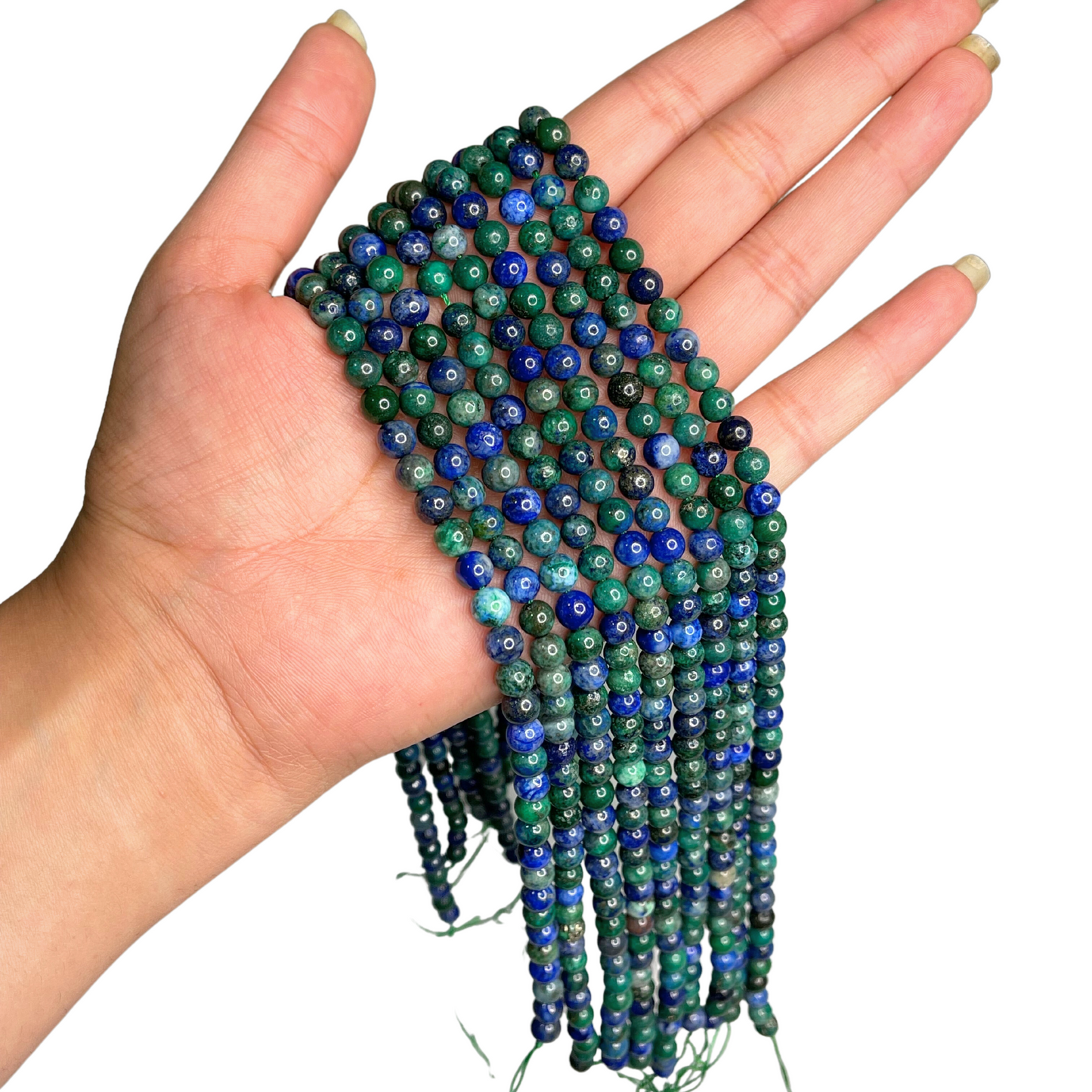Azurite Bead Strand 6mm