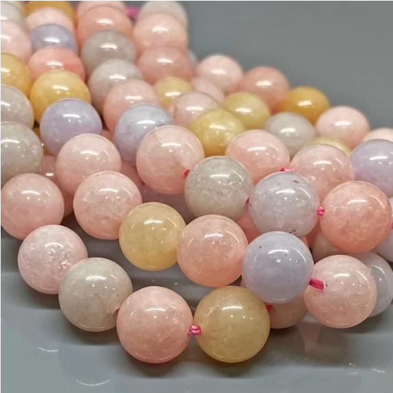 Morganite Bead Strand