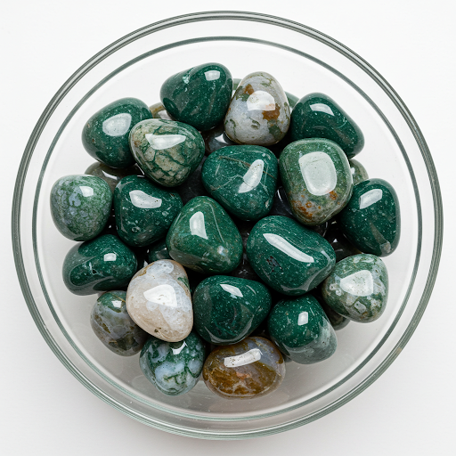Moss Agate Tumbles