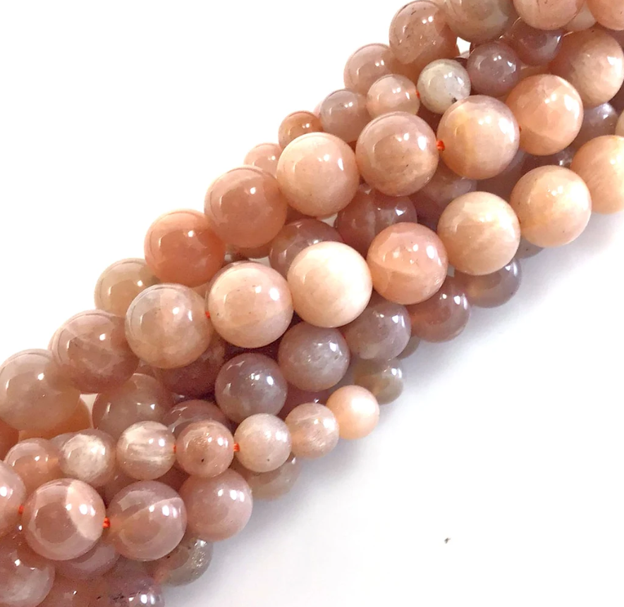 Peach Moonstone bead Strand