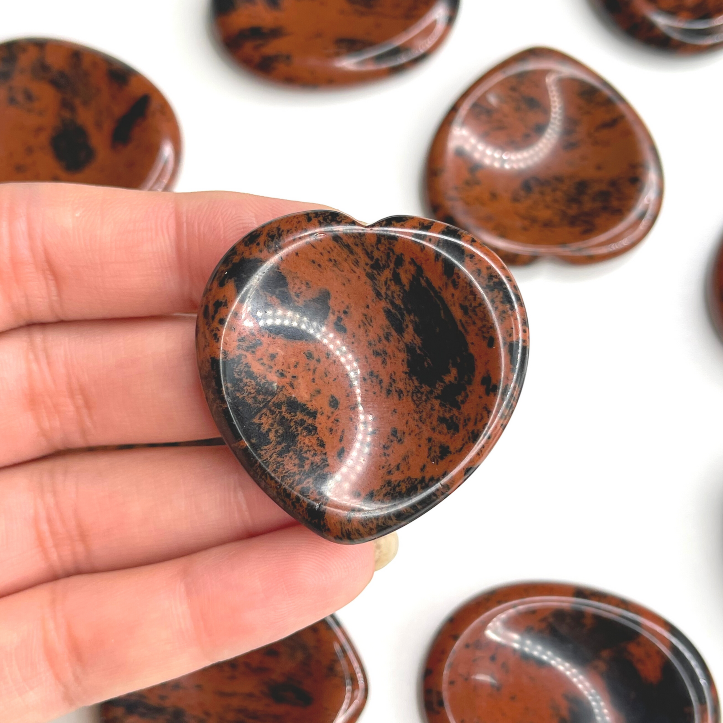 Mohagany Obsidian Worry Stone