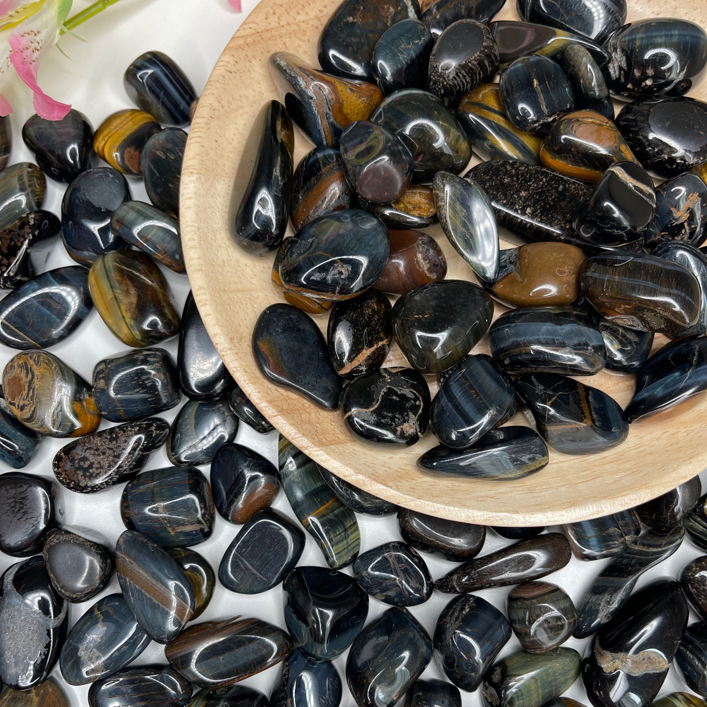 Blue Tiger Eye Tumbled Stone