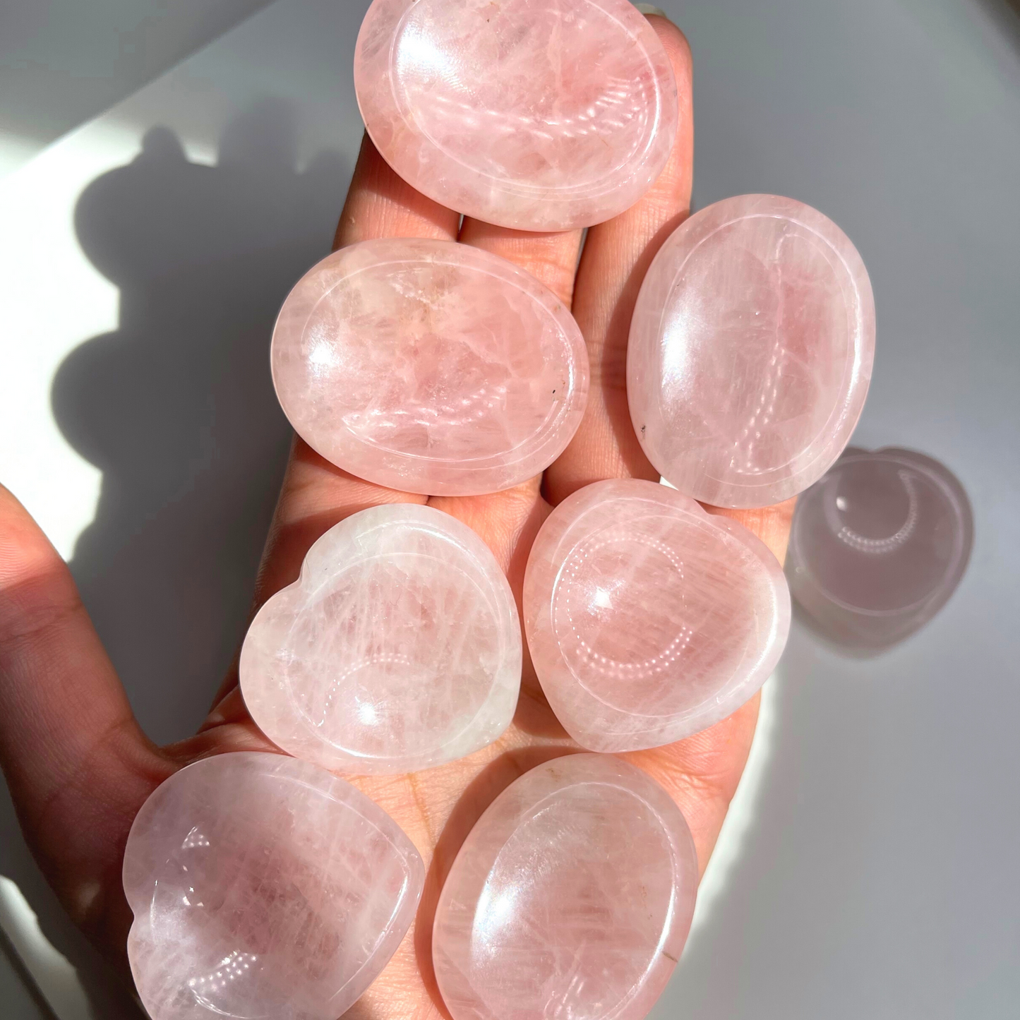 Rose Quartz Worry Stone