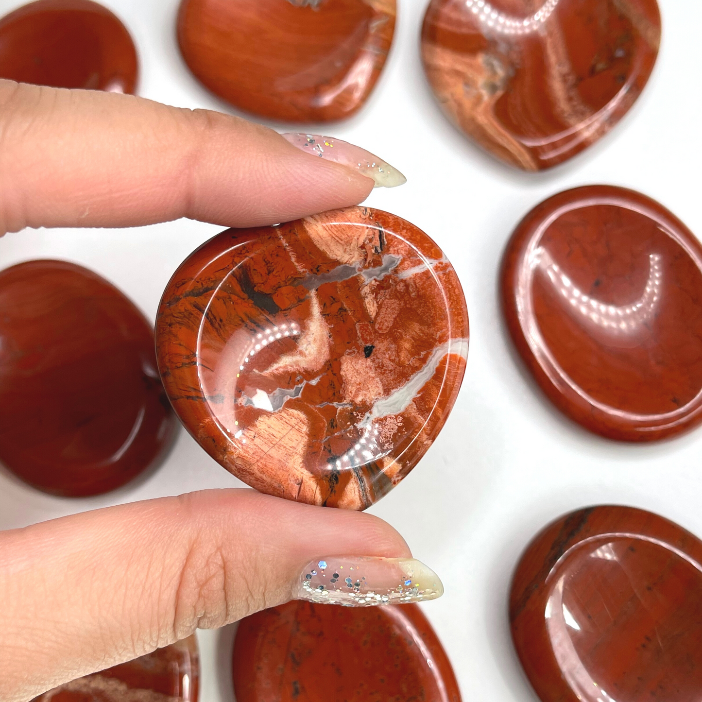 Red Jasper Worry Stone