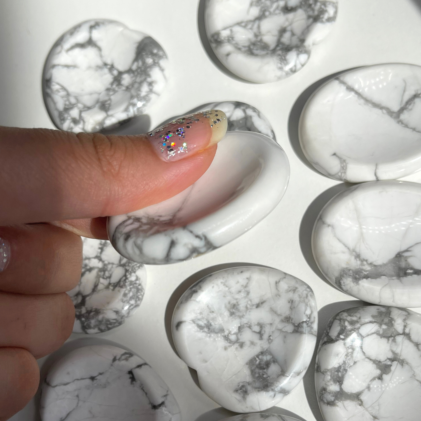 Howlite Worry Stone