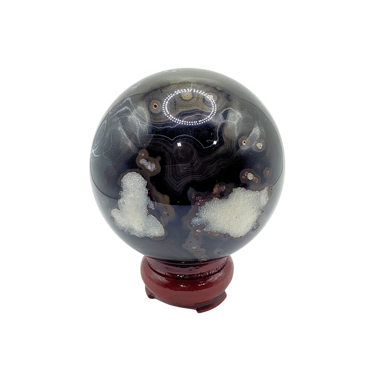 Black Agate Sphere CAA-130