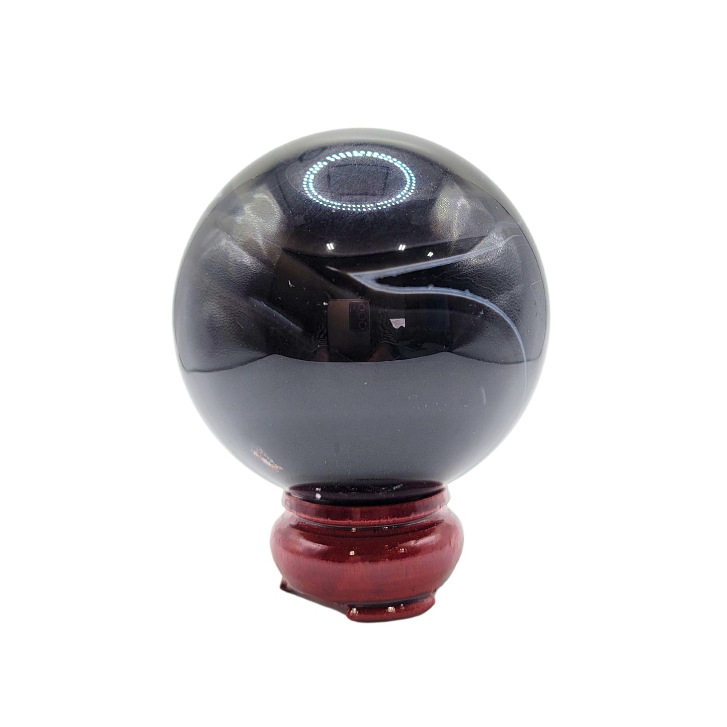 Black Agate Sphere CAD-115