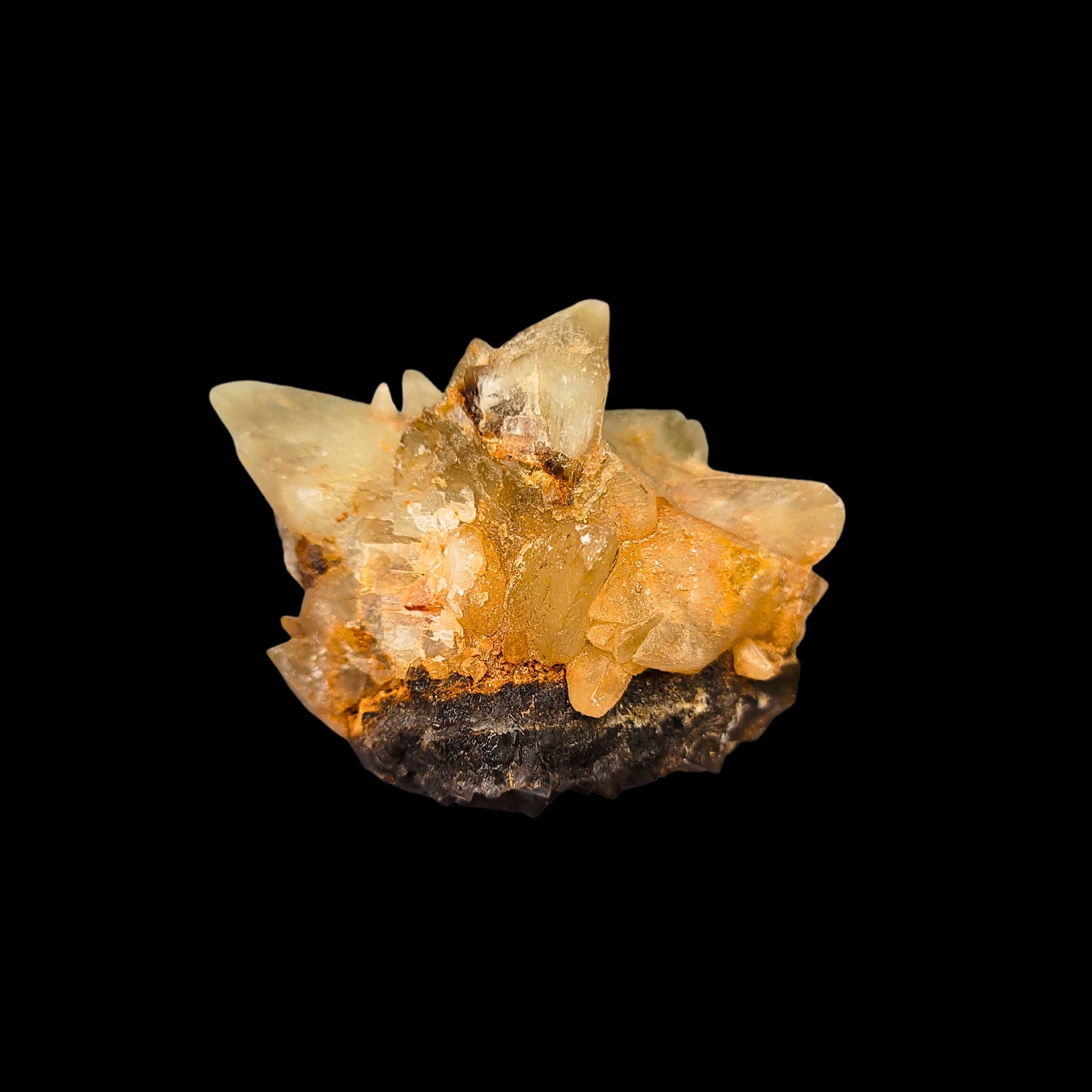 Calcite with cubic fluorite 38-slh