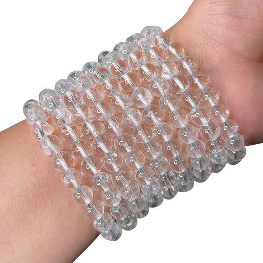 Clear Quartz Bead Bracelet INH-13