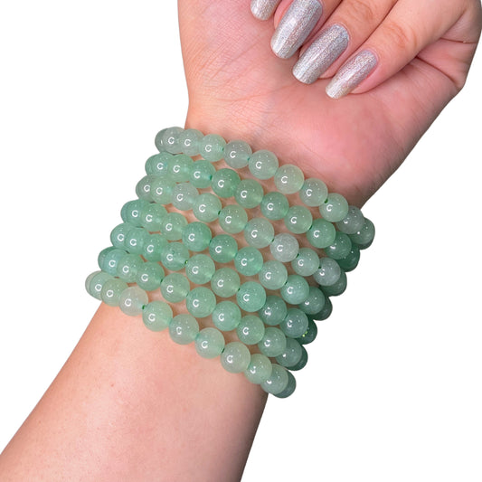 Green Aventurine Bead Bracelet IMN-10
