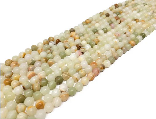 Green Onyx Bead Strand