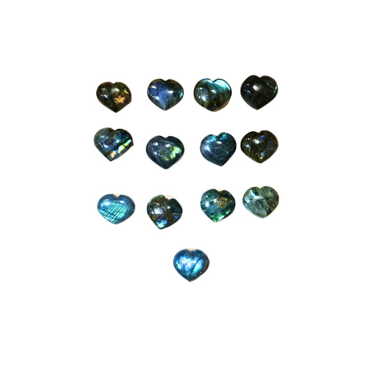 Labradorite Hearts / Madagascar IJE-12