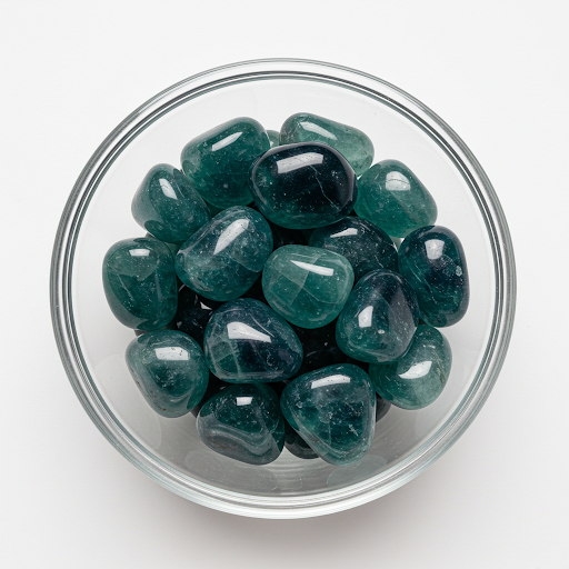 Blue Fluorite Tumbles