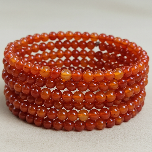 Carnelian Bead Bracelet