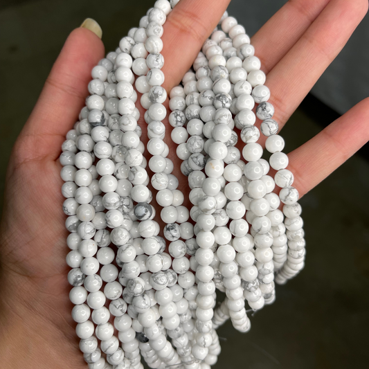Howlite Bead Strand