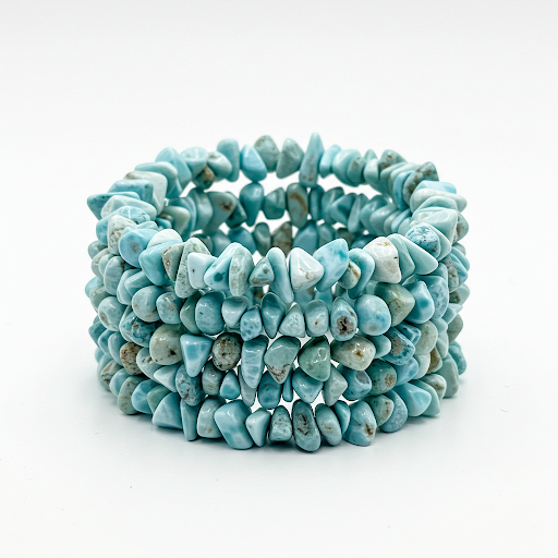 Larimar Chips Bracelet