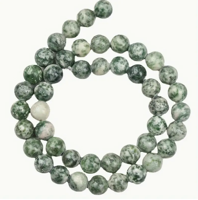 Moss Agate Bead Strand