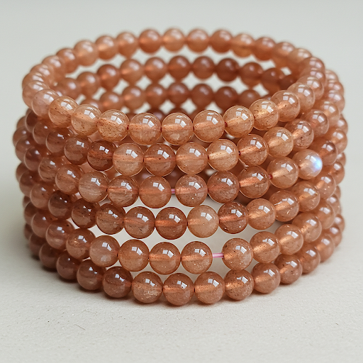 Peach Moonstone Bracelet