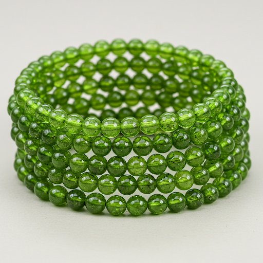 Peridot Bead Bracelet