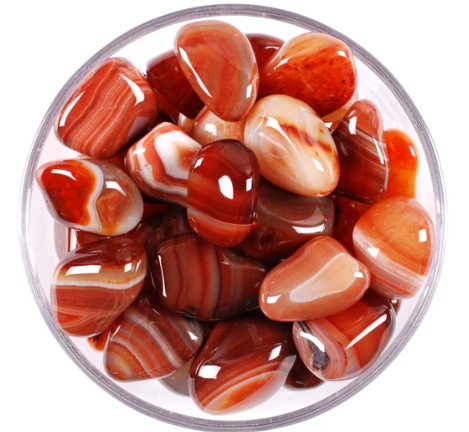 Red Agate Tumbles