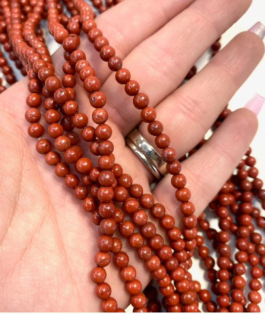 Red Jasper Bead Strand