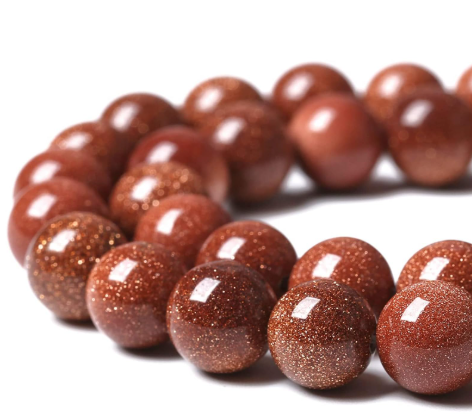 Red Sandstone Bead Strand