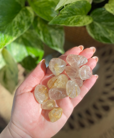 Rutilated Quartz Tumbles