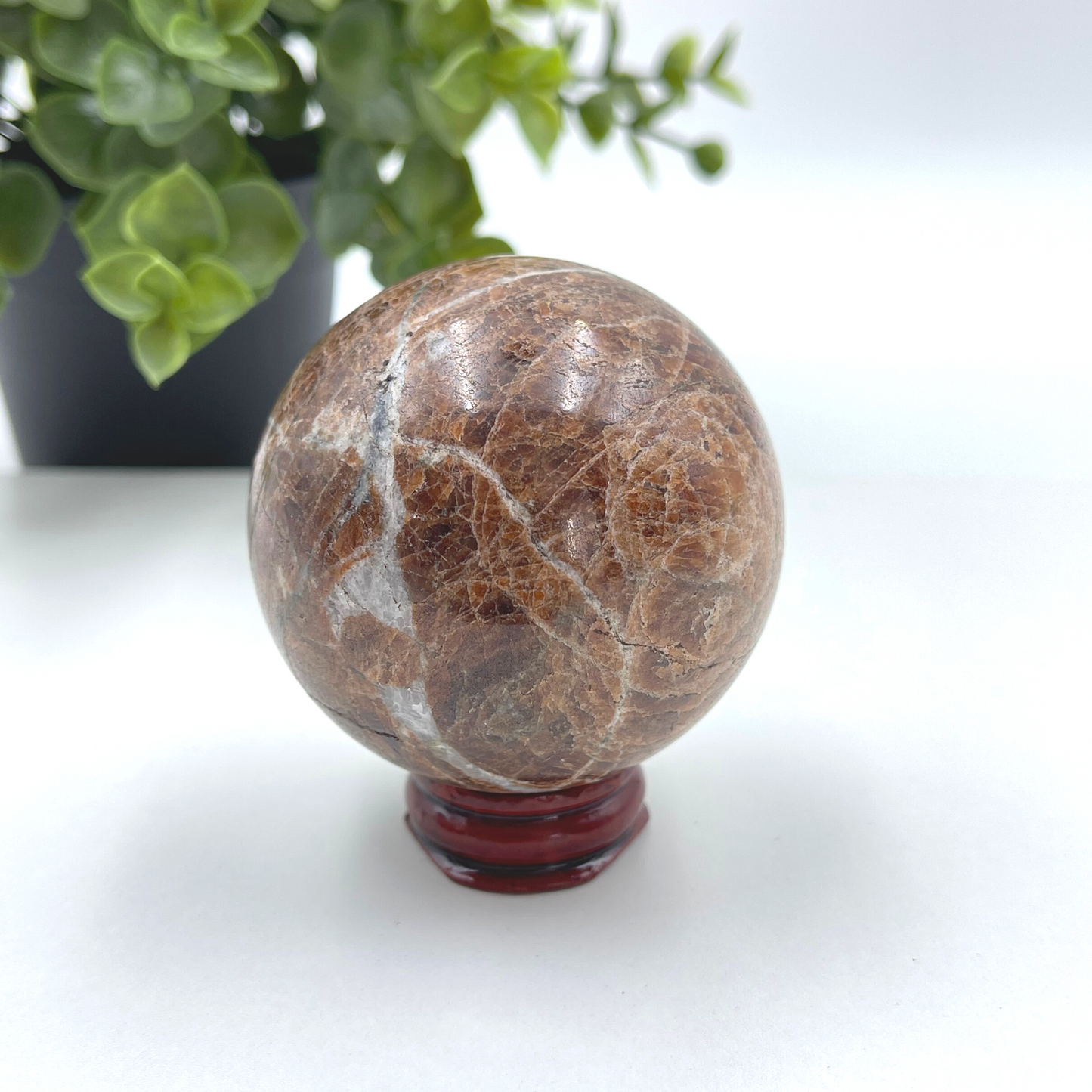 Hessonite Garnet Sphere