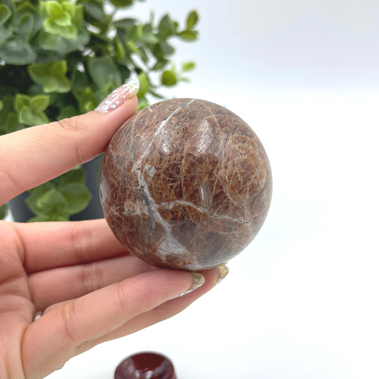 Hessonite Garnet Sphere
