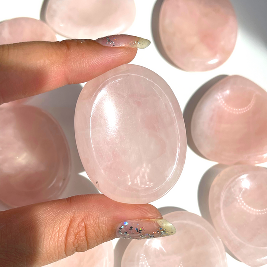 Rose Quartz Worry Stone