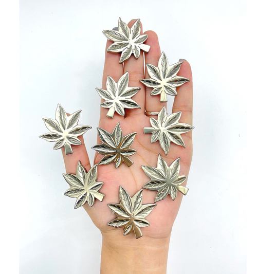 Pyrite Leaf Carving