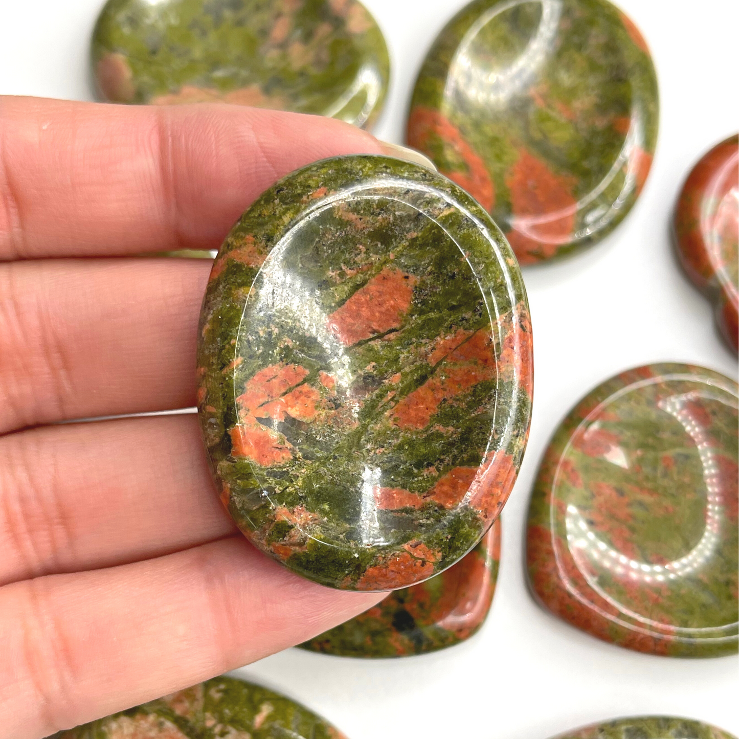 Unakite Worry Stone